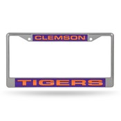 Clemson Tigers Grey / Purple Laser Chrome Frame, FCL120202
