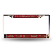 49ers Red Laser Chrome Frame, FCL1902