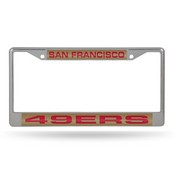 49ers Laser Chrome Frame, FCL1903