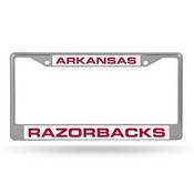 Arkansas Razorbacks Grey / White Laser Chrome Frame, FCL360102