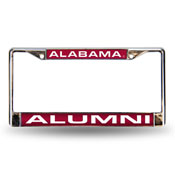 Alabama Crimson Tide Laser Chrome 12 x 6 License Plate Frame, FCLA150110