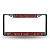 San Francisco 49ers Black Laser Chrome Frame, FCLB1901