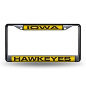 Iowa Hawkeyes Black Laser Chrome Frame, FCLB250101
