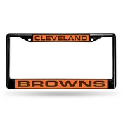 Cleveland Browns Black Laser Chrome Frame, FCLB2801