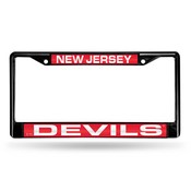 New Jersey Devils Black Laser Chrome Frame, FCLB8301