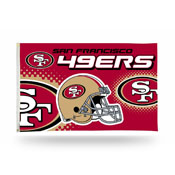 San Francisco 49ers 3x5 Premium Banner Flag (Helmet Desgin), FGB1910