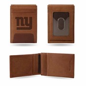 Giants - Ny Premium Leather Front Pocket Wallet, FPW1401