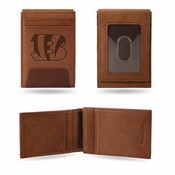 Bengals Premium Leather Front Pocket Wallet, FPW3201