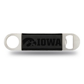 NCAA Rico Industries Iowa University Laser Engraved Black Bar Blade, LEBO250101BK