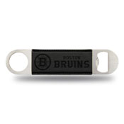 NHL Rico Industries Bruins Laser Engraved Black Bar Blade, LEBO7301BK