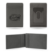Rico Industries NCAA Florida Gators Gray Laser Engraved Front Pocket Wallet, LEFPW100101GY