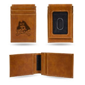 East Carolina Laser Engraved Front Pocket Wallet - Brown, LEFPW130601BR