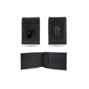 Heat Laser Engraved Black Front Pocket Wallet, LEFPW77001BK