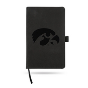 Rico Industries NCAA Iowa Hawkeyes Black - Primary Laser Engraved Small Notepad, LESPD250102BK-G