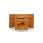 Bills Laser Engraved Brown Trifold Wallet, LETRI3501BR