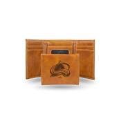 Avalanche  Laser Engraved Brown Trifold Wallet, LETRI6901BR