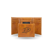 Ducks  Laser Engraved Brown Trifold Wallet, LETRI9401BR