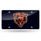 Chicago Bears Bear Head Navy Bkg Laser, LZC1201