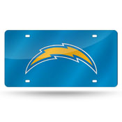 Los Angeles Chargers Colored Laser Cut Auto Tag, LZC3402
