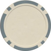 Gray Classic 8 Stripe Poker Chip for Inlays / ROLL of 25 pcs, 8StripeGRY