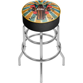Coca Cola Brazil Color Splash Coke Bottle Pub Stool, COKE-1000-BZ3