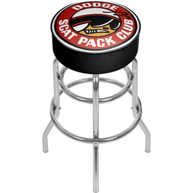 Dodge Padded Swivel Bar Stool - Scat Pack Club, DGE1000-SCAT