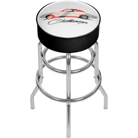 Dodge Padded Swivel Bar Stool - Challenger Stripes, DGE1000-STRIPE