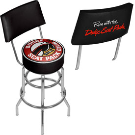 Dodge Swivel Bar Stool with Back - Scat Pack, DGE1100-SCAT