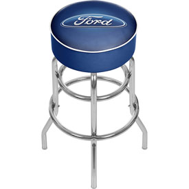 Ford Padded Swivel Bar Stool - Ford Oval, FD1000