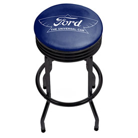 Ford Black Ribbed Bar Stool - The Universal Car, FD1006-UC
