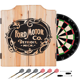 Ford Dart Cabinet Set with Darts and Board - Vintage Ford Motor Co., FD7010-FM03