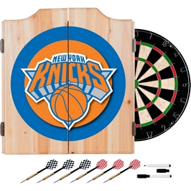 New York Knicks NBA Wood Dart Cabinet Set, NBA7000-NY