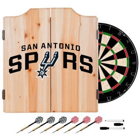 San Antonio Spurs NBA Wood Dart Cabinet Set, NBA7000-SAS