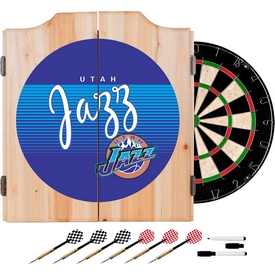 Utah Jazz Hardwood Classics NBA Wood Dart Cabinet, NBA7000HC-UJ