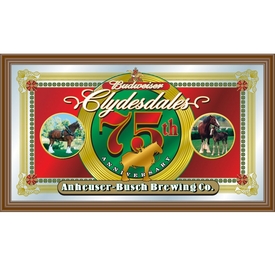 Budweiser Clydesdales 75Th Anniversary Mirror, AB1500-CLY-NP