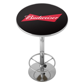 Budweiser Bowtie Red / Black Pub Table, AB2000-BUD