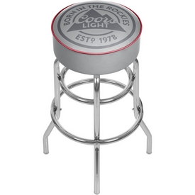 Coors Light Chrome Bar Stool With Swivel, CL1000-RL