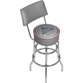 Coors Light Swivel Bar Stool With Back, CL1100-RL