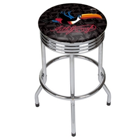 Guinness Chrome Ribbed Bar Stool - Toucan, GN1005-TCN