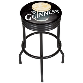 Guinness Black Ribbed Bar Stool - Smiling Pint, GN1006-PNT