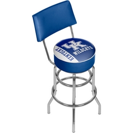 University of Kentucky Swivel Bar Stool with Back - Text, KY1100-TXT