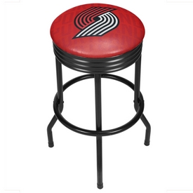 NBA Black Ribbed Bar Stool - City - Portland Trailblazers, NBA1006-PTB3