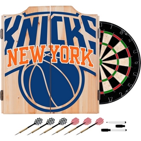 NBA Dart Cabinet Set with Darts and Board - Fade - New York Knicks, NBA7010-NY2