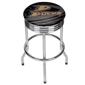 NHL Chrome Ribbed Bar Stool - Anaheim Ducks, NHL1005-AD