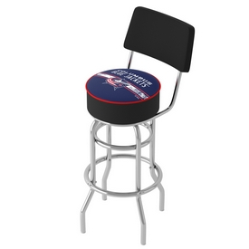 NHL Swivel Bar Stool with Back - Columbus Blue Jackets, NHL1100-CBJ2