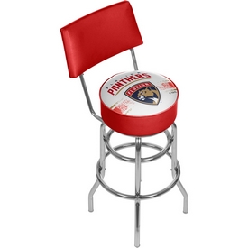 NHL Swivel Bar Stool with Back - Florida Panthers, NHL1100-FP2