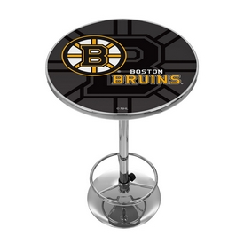 NHL Chrome Pub Table - Watermark - Boston Bruins, NHL2000-BB-WM