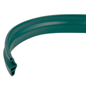 Casino Grade Green Craps Rubber Top Rail (Sold by Foot), 30-5001