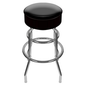 High Grade Black Padded Bar Stool, 1000-BLACK