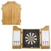 Solid Wood Dart Cabinet with Dartboard and Darts, 15-9000